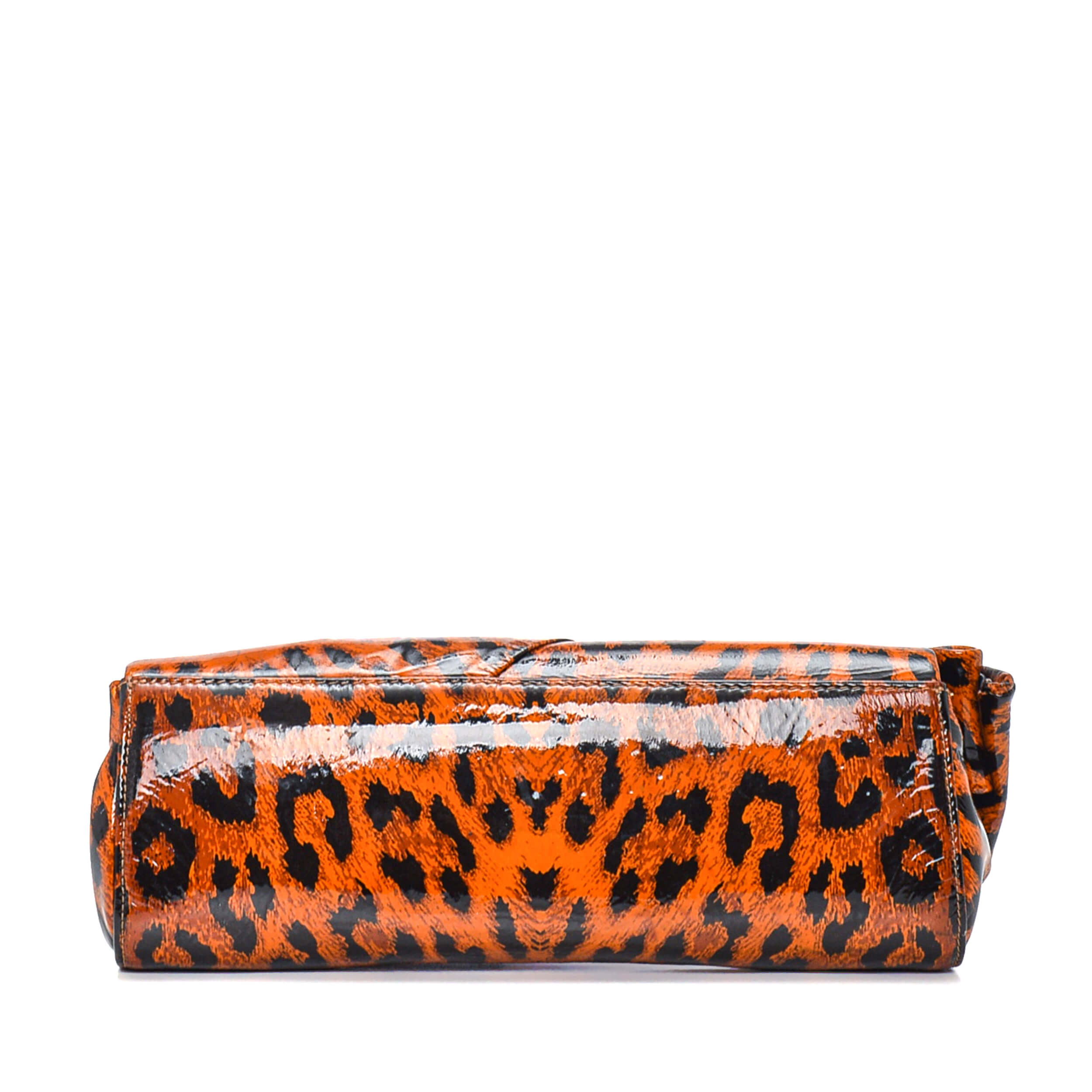 Christian Louboutin - Leopared Print Patent Clutch